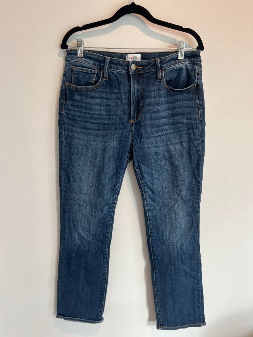 Driftwood Audrey Straight Leg Jeans Medium Wash Size 31 EUC